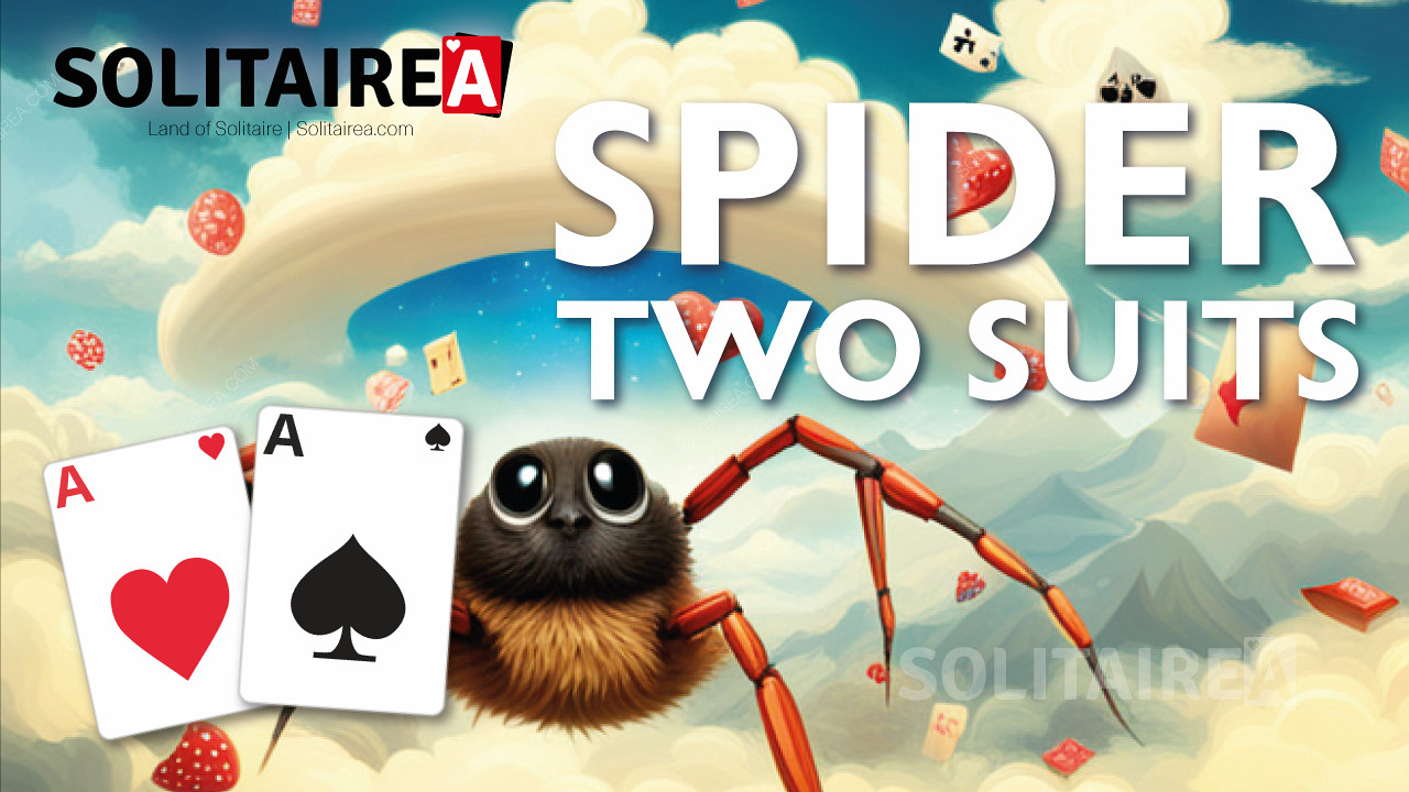 spider solitaire 2 suits full screen