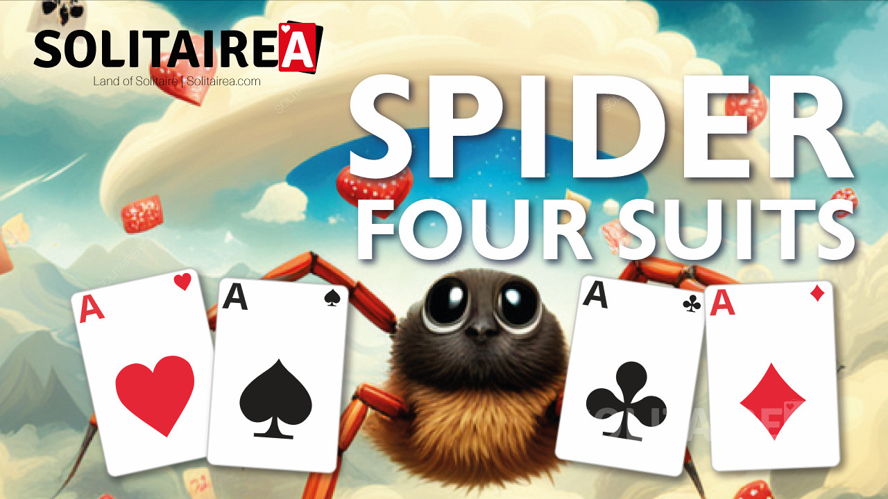 Παιχνίδι Spider Solitaire 4 Suits για έμπειρους παίκτες